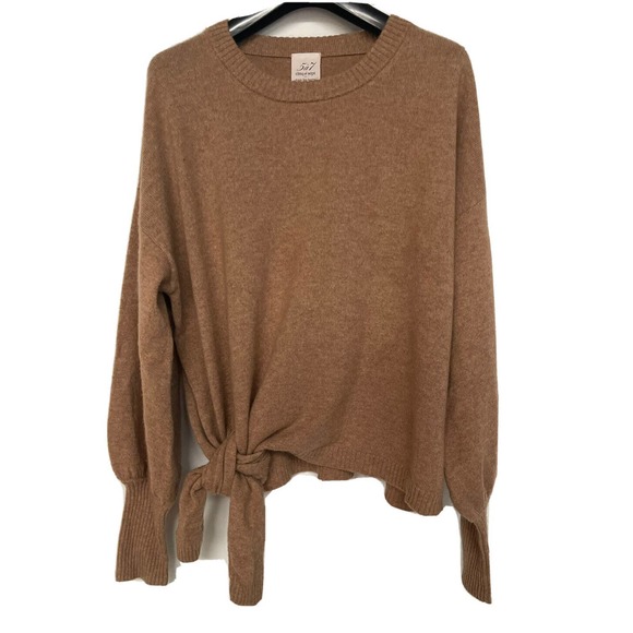 MM6 Maison Martin Margiela Sweaters - Cinq a sept 100% Cashmere knotted sweater Camel Size M FLAW